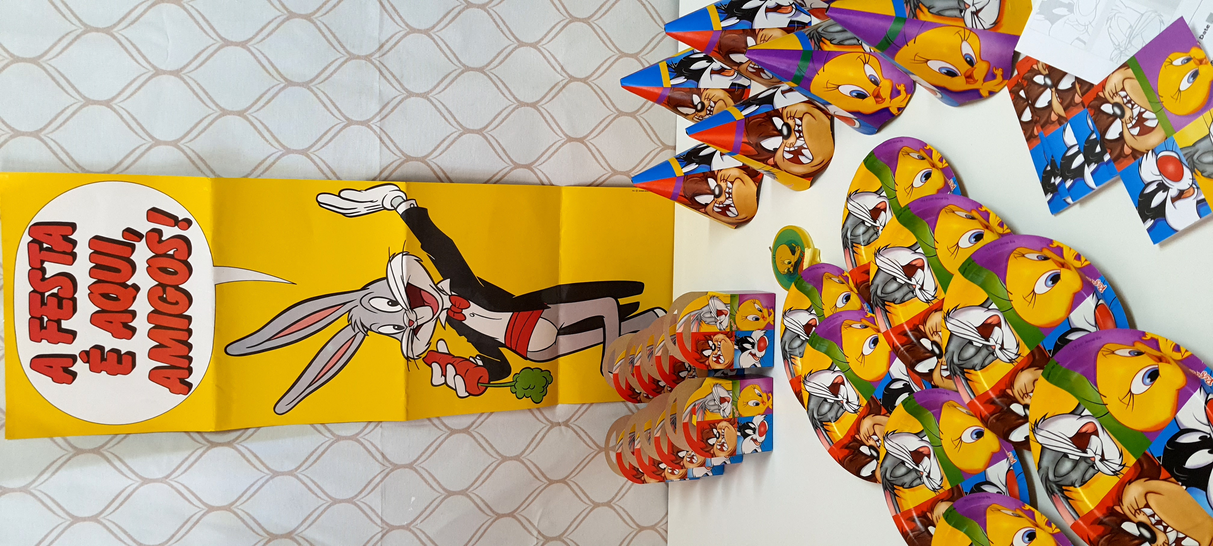 KIT LOONEY TUNES vela plana piupiu